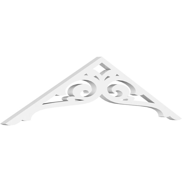 Ekena Millwork Pitch Bordeaux Architectural Grade PVC Gable Pediment, 36"W x 9"H x 1"P (6/12) GPP036X009X100BOR - main